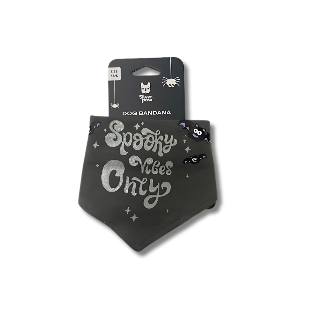 Silverpaw Halloween Spooky Vibes Only Pet Bandana