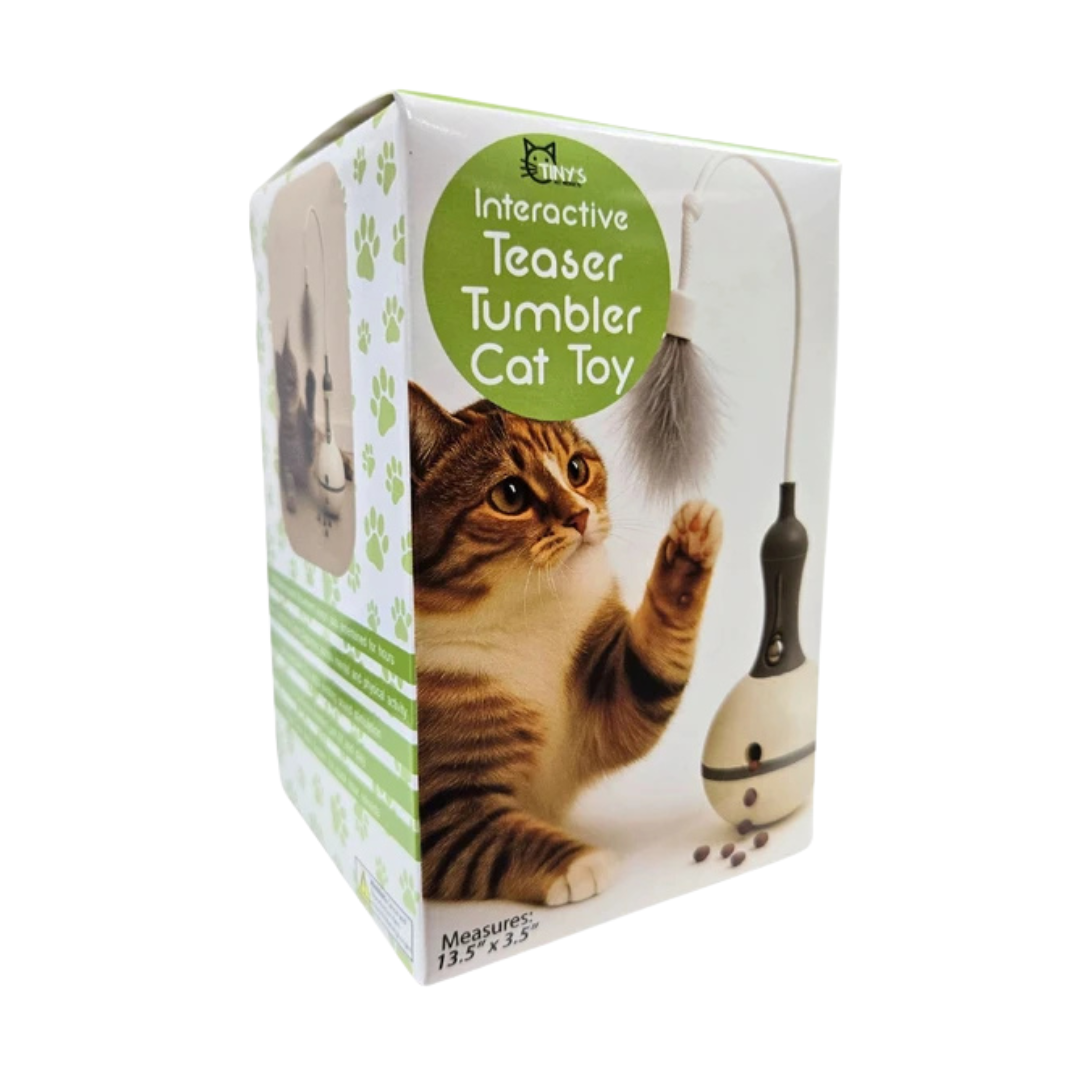Kole Imports Interactive Cat Exercise Teaser Tumbler Toy