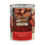 Merrick Big Texas Steak Tips Dinner Chunky Grain-Free Canned Dog Food