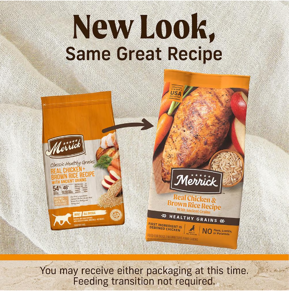 Merrick Classic Healthy Grains Real Chicken & Brown Rice Recipe With Ancient Grains Adult Dry Dog Food
