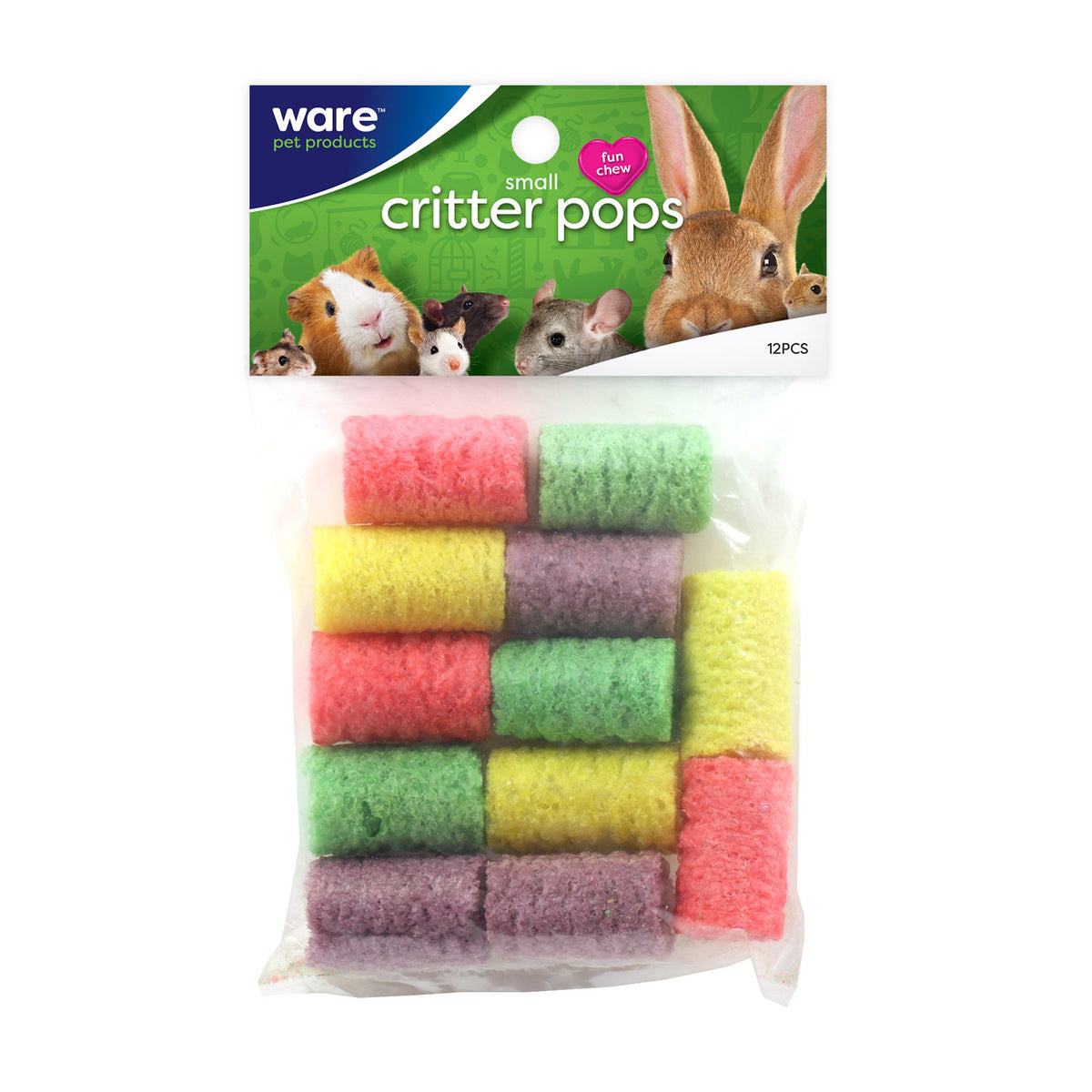 Ware Small Critter Rice Pops Small Animal Treats 12 ct