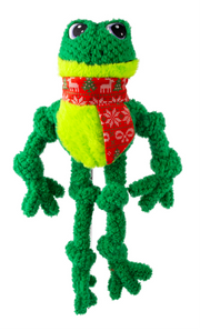 Kong Holiday Knots Plush Frog Dog Toy L/XL