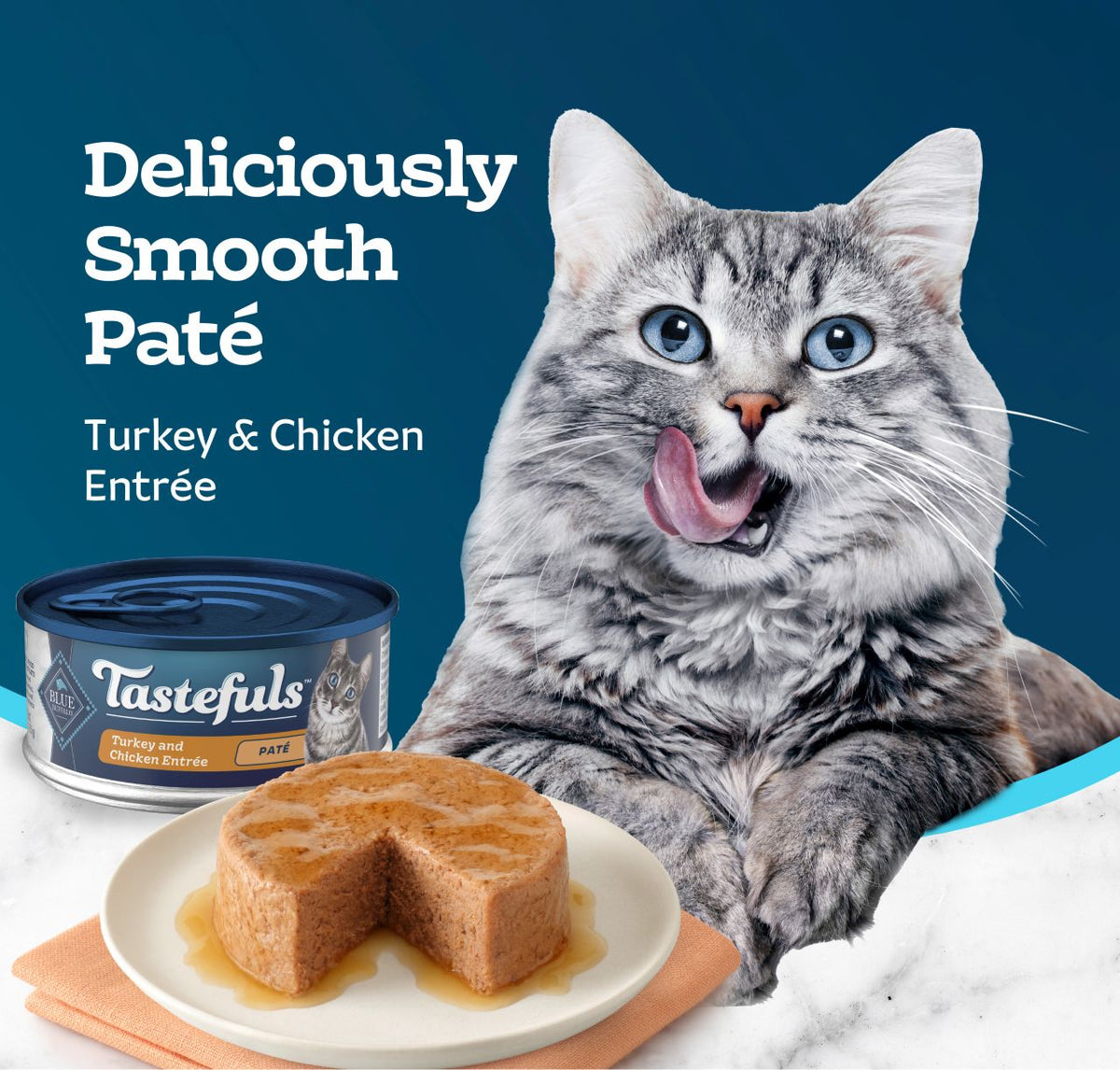 Blue Buffalo Tastefuls Chicken & Turkey Pate Canned Cat Food