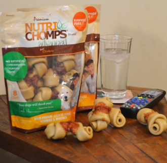Scott Pet Nutri Chomps Advanced Real Chicken Rawhide-Free Knot Dog Treats 12 ct