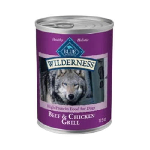 Blue Buffalo Wilderness High Protein Beef & Chicken Grill Grain-Free Canned Dog Food