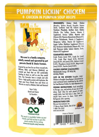 Weruva Cats In The Kitchen Pumpkin Lickin' Chicken Grain-Free Wet Cat Food
