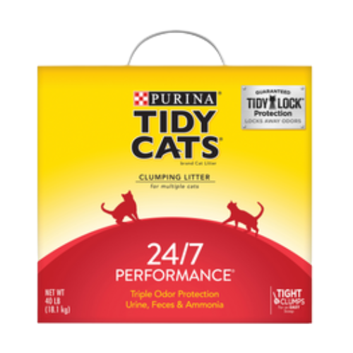 Tidy Cats 24/7 Performance Clumping Cat Litter For Multiple Cats 40 lb