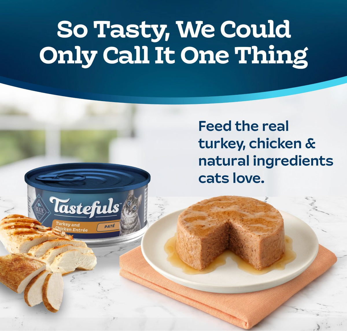 Blue Buffalo Tastefuls Chicken & Turkey Pate Canned Cat Food