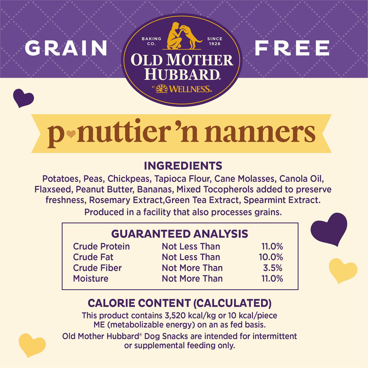 Old Mother Hubbard P-Nuttier N' Nanners Grain-Free Mini Dog Biscuits 16 oz