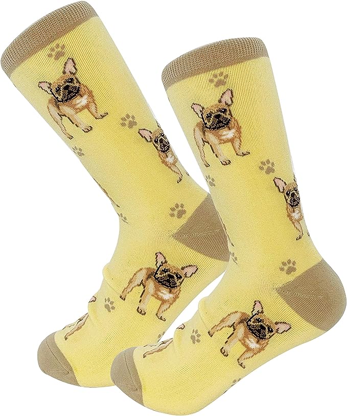 E & S Imports Pet Lover Socks French Bulldog, Unisex, One Size Fits Most