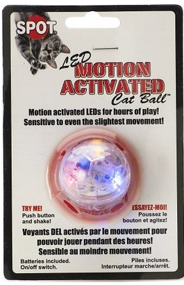 Spot Ethical Pet Motion Activated Led Ball Cat Toy