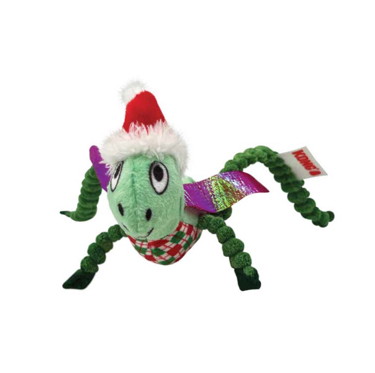 Kong Holiday Crackles Grasshopper Cat Toy 6 in