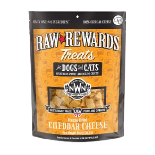 Northwest Naturals Raw Rewards Treats Freeze Dried Cheddar Cheese for Dogs & Cats 6 oz