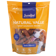 Incredipet Natural Value Beef Sausages Dog Treats 14 oz