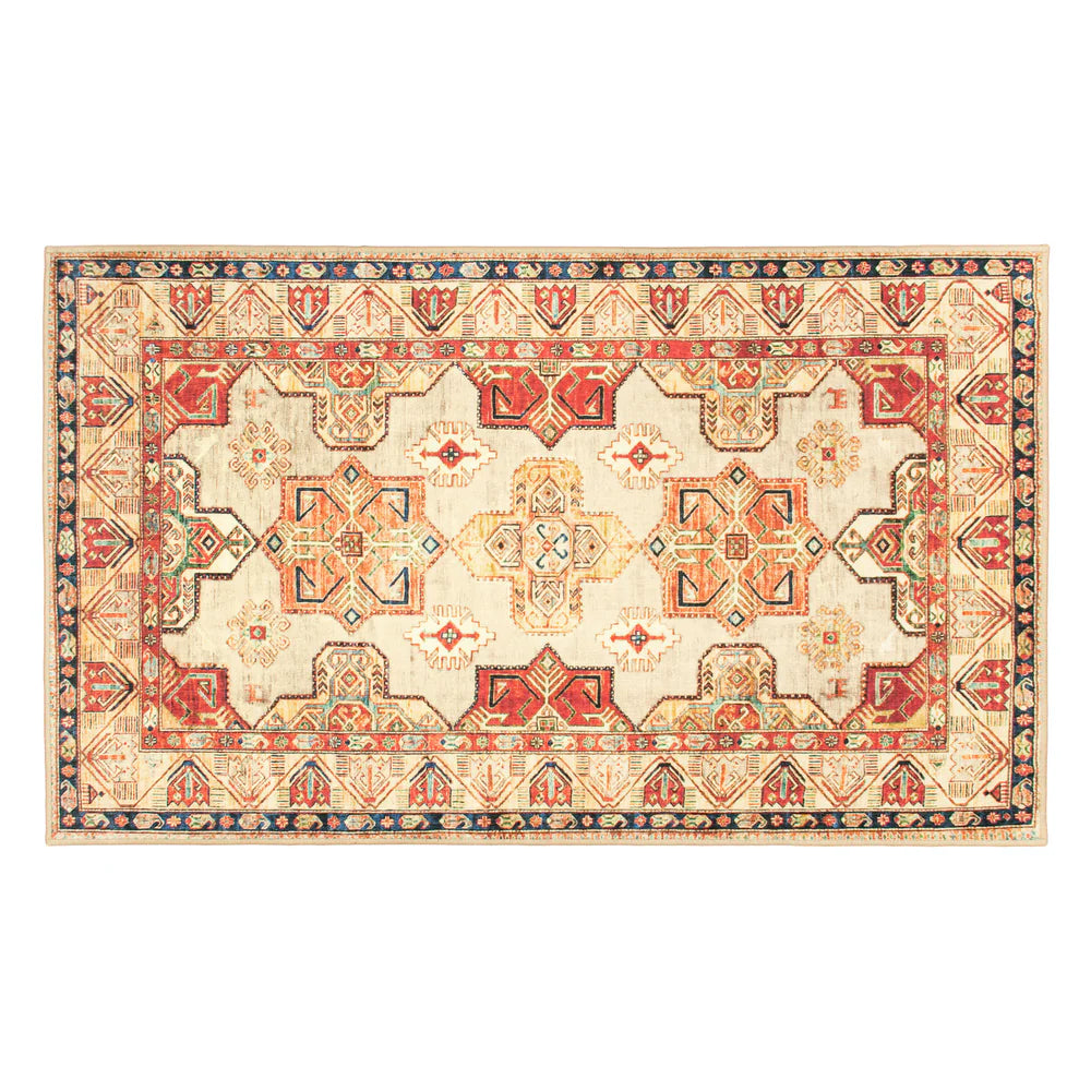 Crystal Art Gallery My Magic Carpet Washable Area Rug- Ottoman Natural 3 x 5 ft