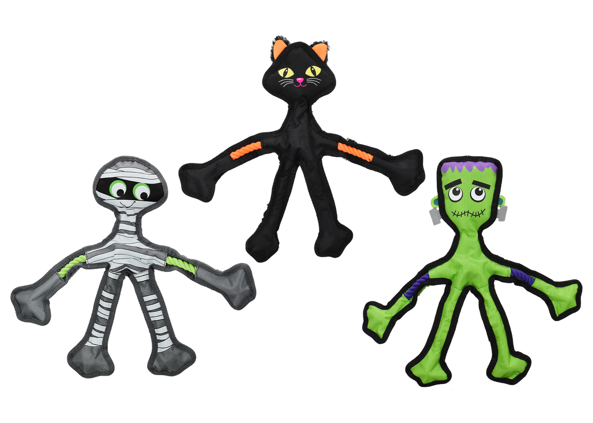 Multipet Halloween Skelerope Dog Toy, Assorted 15 in