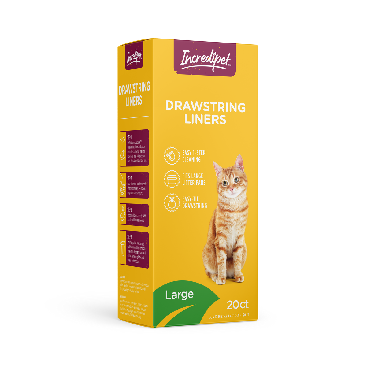 Incredipet Drawstring Cat Box Liners