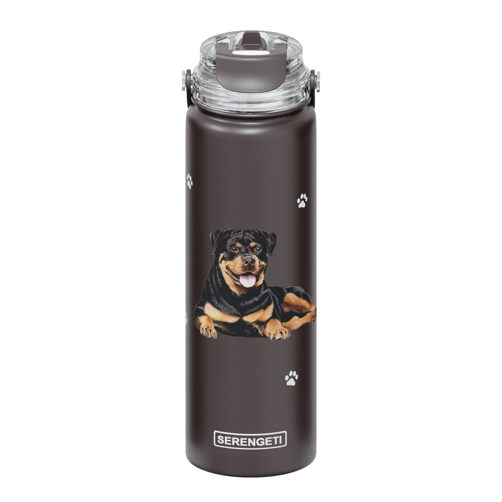 E & S Imports Serengeti Rottweiler Stainless Steel Water Bottle 24 oz