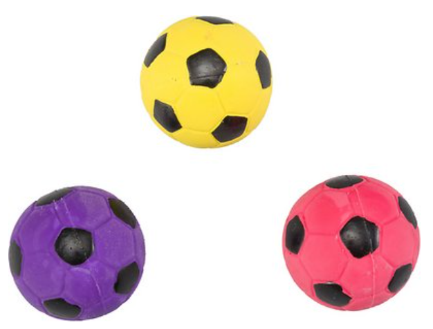 Spot Ethical Pet Latex Soccer Ball Squeaky Dog Toy 2 in