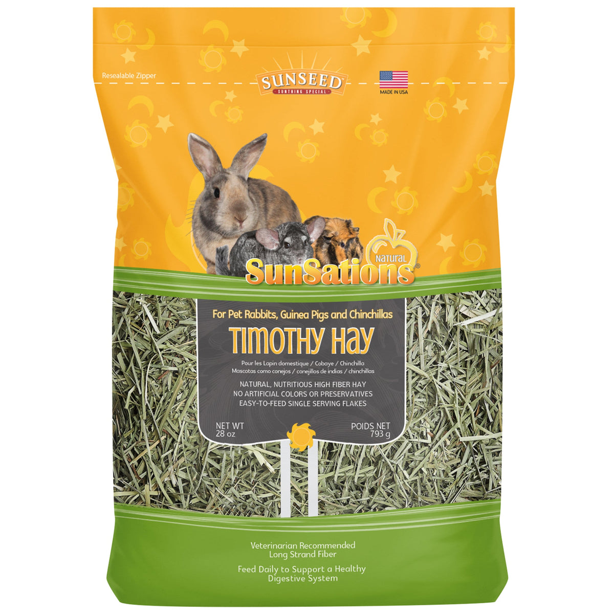 Sunseed Sunsations Spring Harvest Timothy Hay For Small Animals
