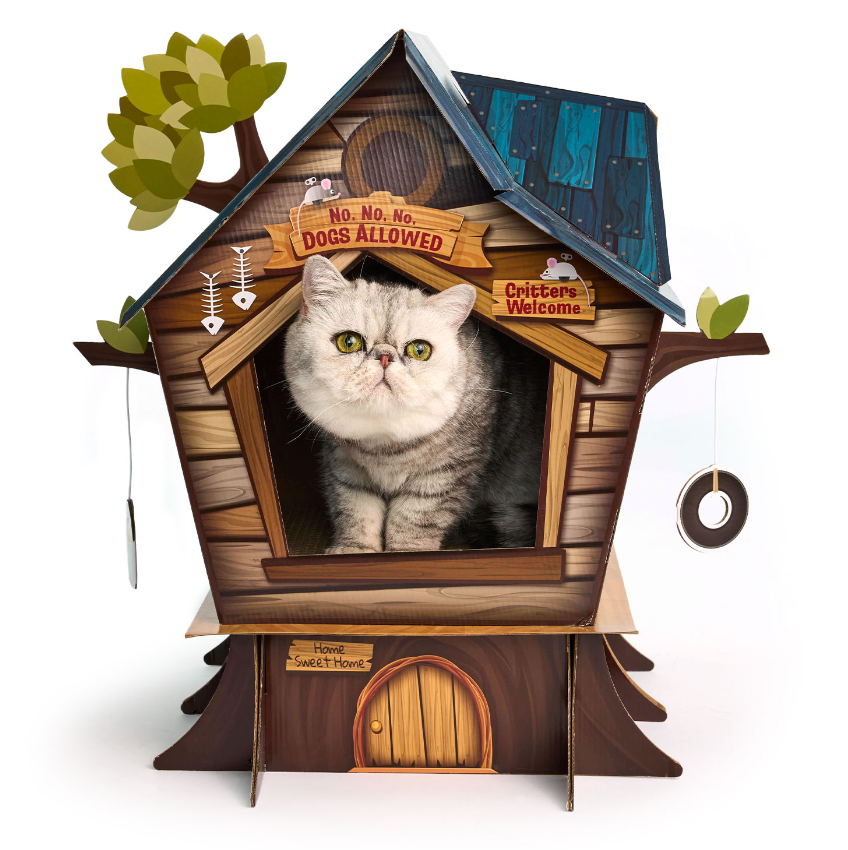 Royal Pet HAPPYCAT Tree House Cat Scratcher