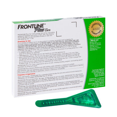 Merial Frontline Plus Flea & Tick Treatment for Cats 3 pk