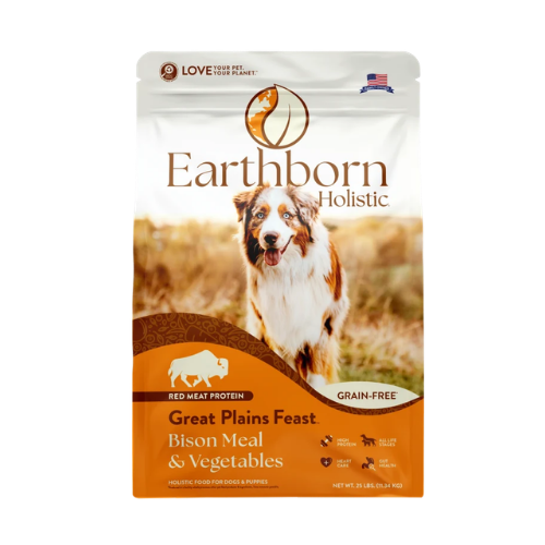 Earthborn Holistic Great Plains Feast Bison Meal & Vegetables Grain-Free Dry Dog Food