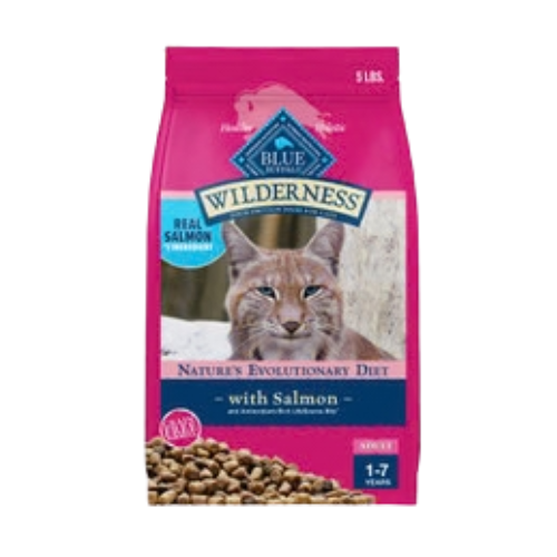 Blue Buffalo Wilderness Adult Salmon Recipe Grain-Free Dry Cat Food