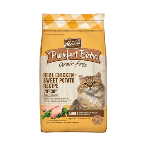 Merrick Purrfect Bistro Real Chicken & Sweet Potato Recipe Grain-Free Dry Cat Food 4 lb
