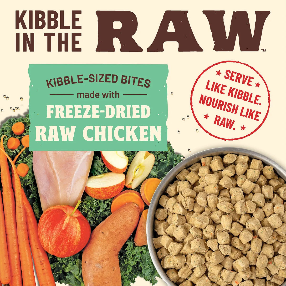 Primal Kibble in the Raw Chicken Recipe Adult Dog Food