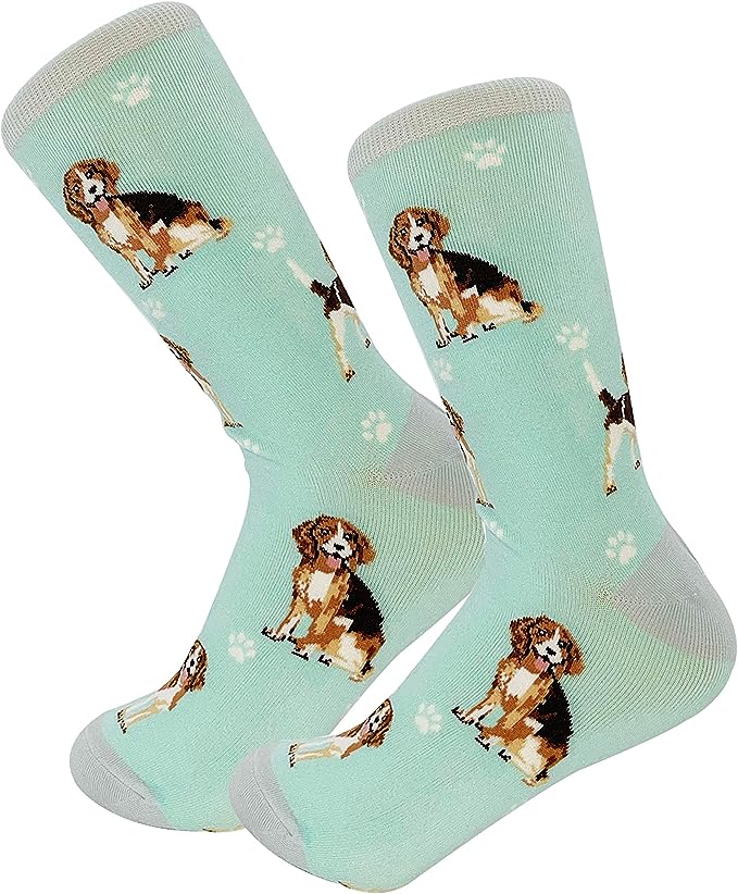 E & S Imports Pet Lover Socks Beagle Dog, Unisex, One Size Fits Most