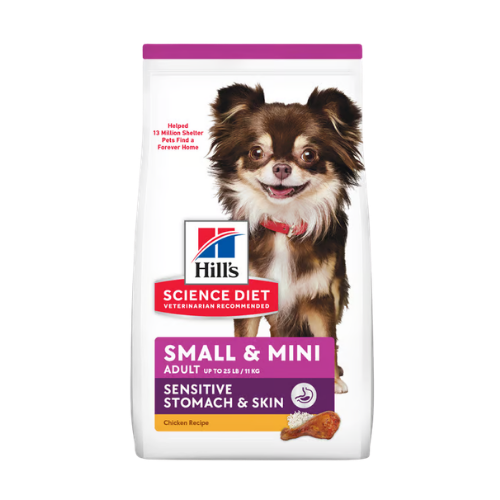 Hill's Science Diet Adult Sensitive Stomach & Skin Small & Mini Breed Chicken Recipe Dry Dog Food
