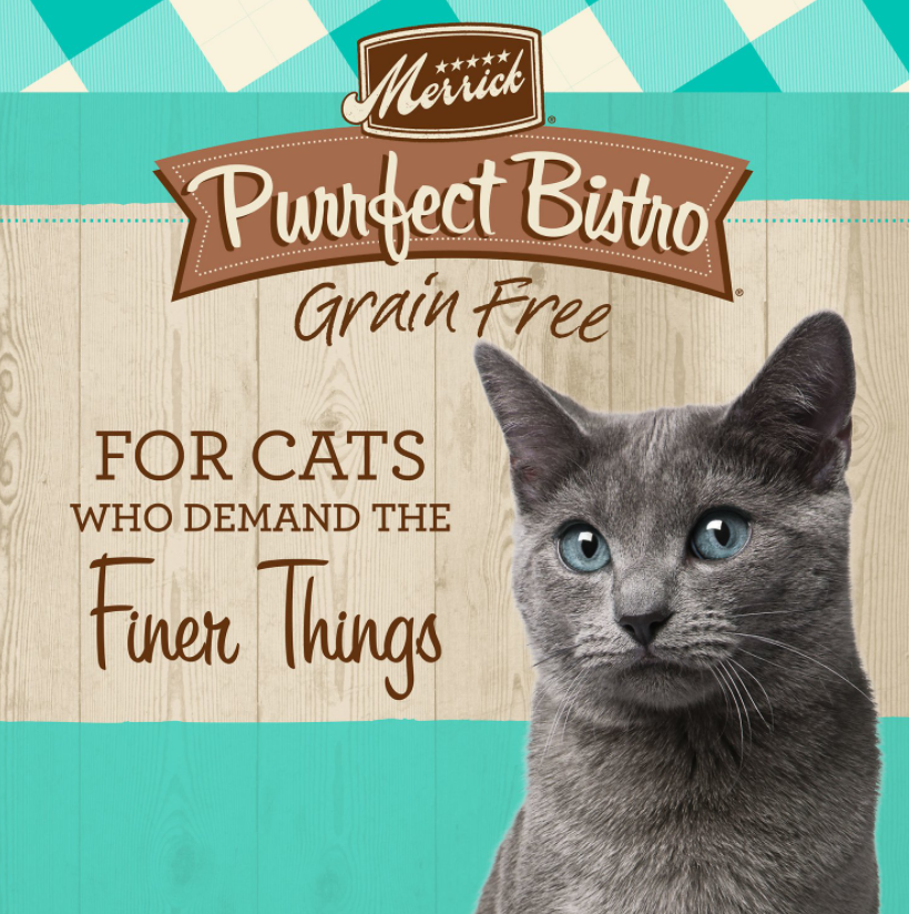 Merrick Purrfect Bistro Real Salmon & Sweet Potato Recipe Grain-Free Dry Cat Food 4 lb