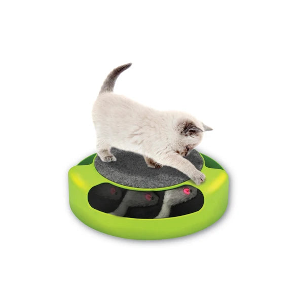 Kole Imports Cat Scratch Pad Spinning Toy with Mouse