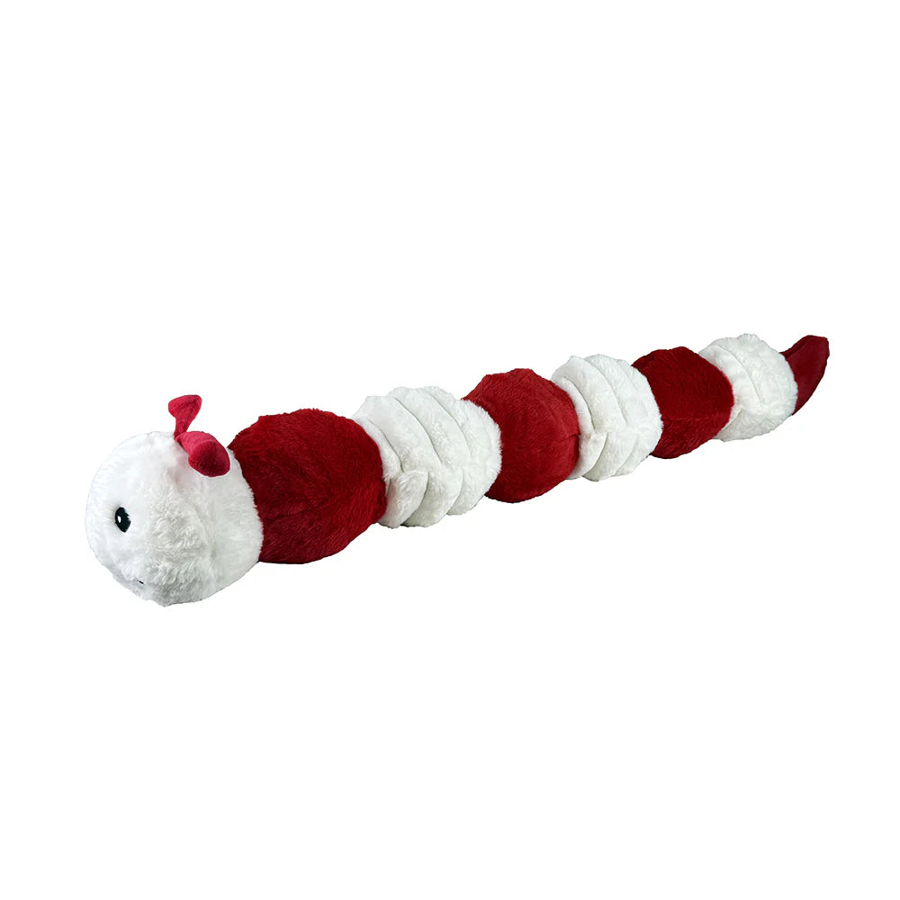 Petlou Holiday Caterpillar Plush Dog Toy 36 in