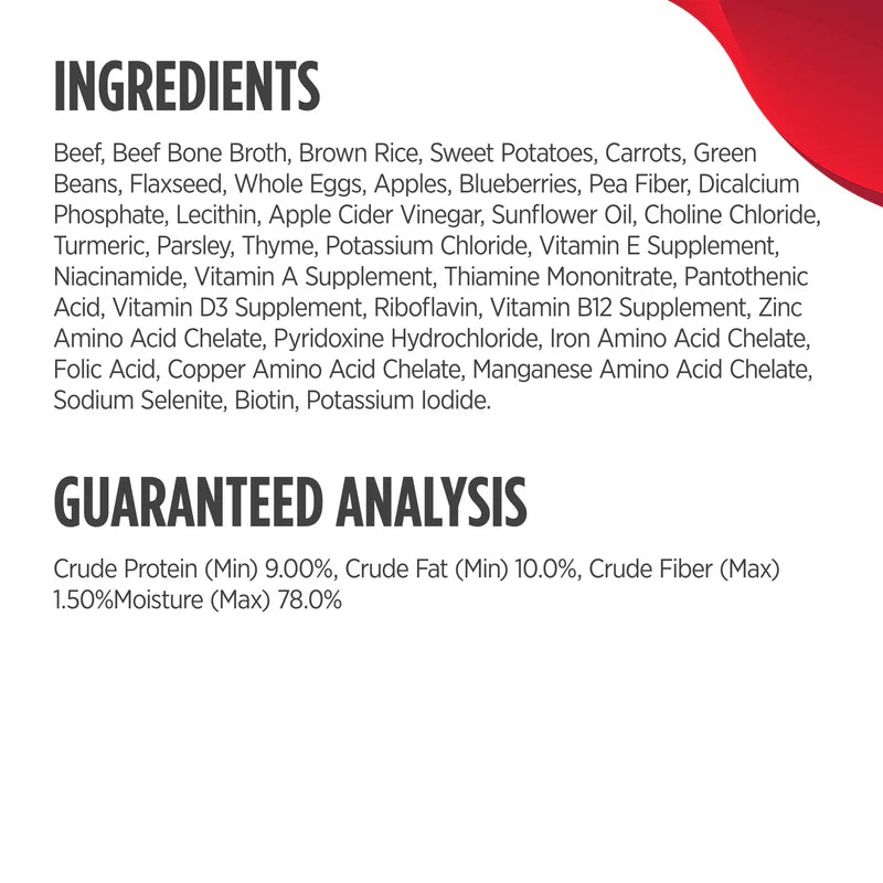Nulo Gently-Cooked Meals Beef & Sweet Potato Recipe Adult Dog Food
