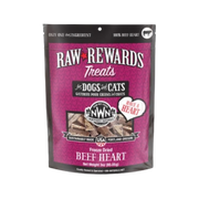 Northwest Naturals Raw Rewards Treats Freeze Dried Beef Heart for Dogs & Cats 3 oz