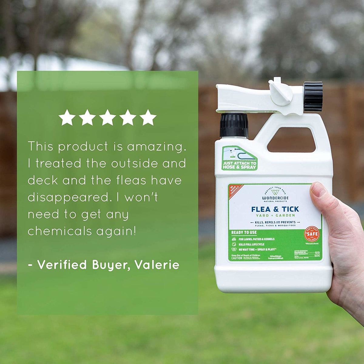 Wondercide Flea/Tick/Mosquito Ready-To-Use Yard & Garden Natural Spray Bottle 32 oz