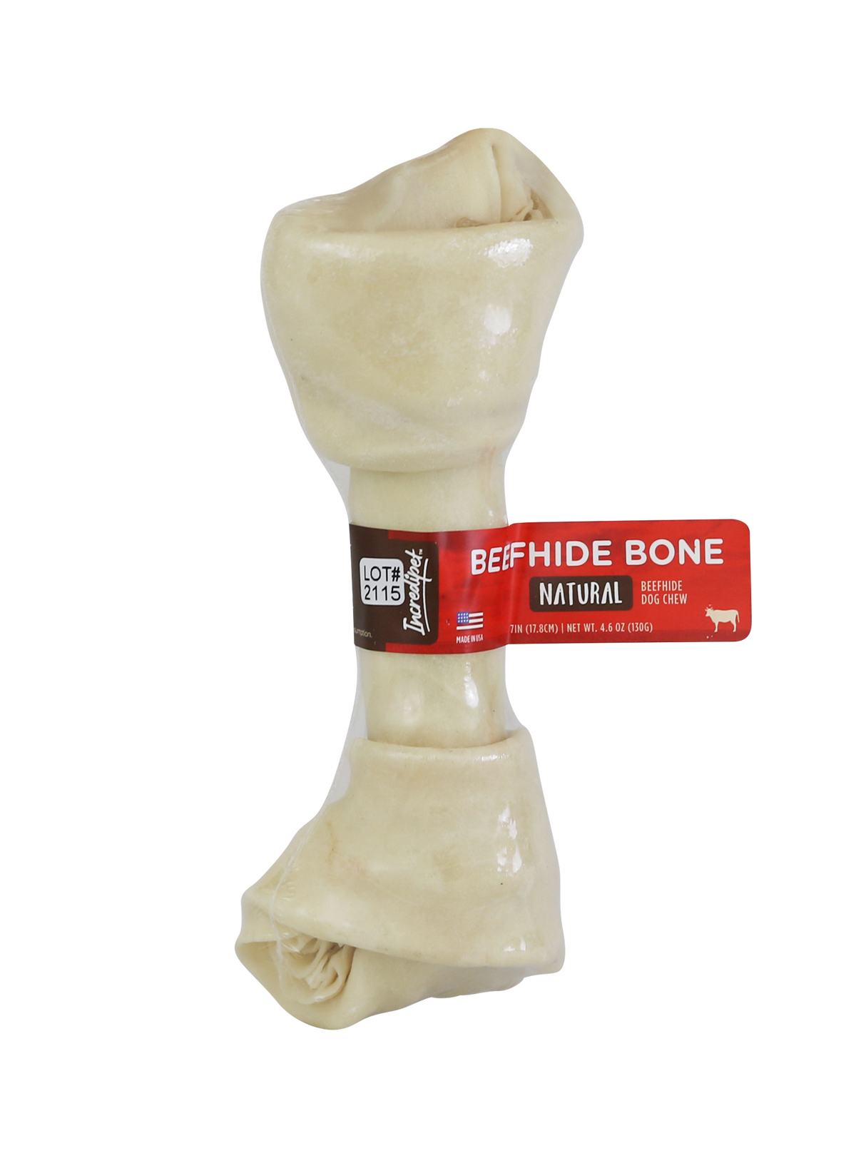 Incredipet Natural USA Beefhide Bone