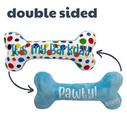 Huxley & Kent Birthday It's My Barkday Bone Dog Toy 8 in