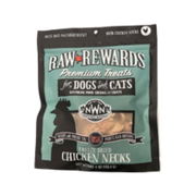 Northwest Naturals Raw Rewards Premium Treats Freeze Dried Chicken Necks for Dogs & Cats 4 oz