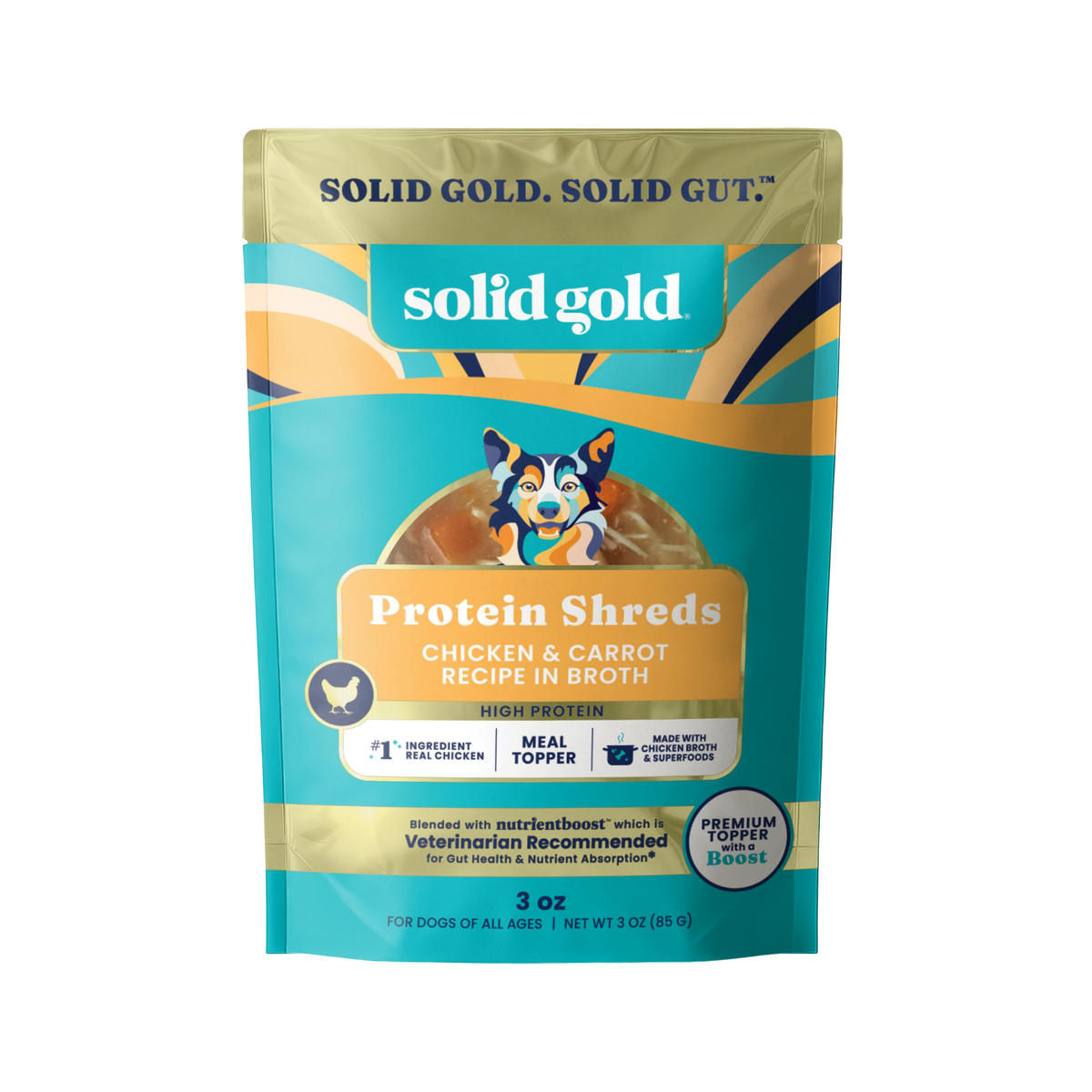 Solid Gold Protein Shred with Real Chicken & Vegetables Dog Food Topping