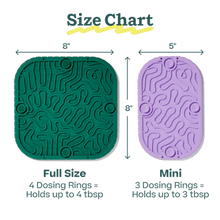 Woof Green Double Sided Slow Feeder Lick FlipMat Large